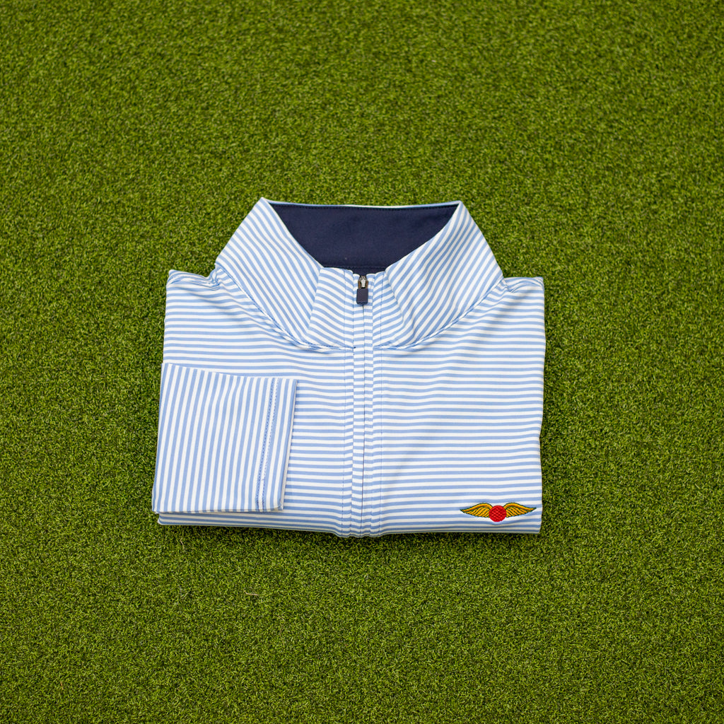 Renwick Ladies Striped 1/4 Zip Members Only