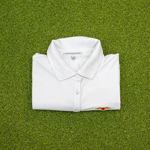 Fairway and Green Ladies Solid Pique S/S Polo Members Only