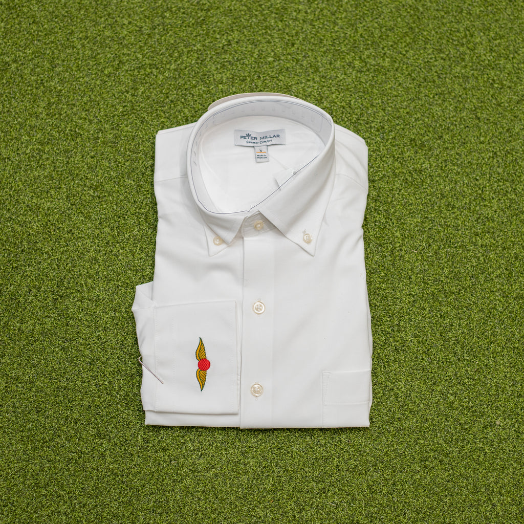 Peter Millar Solid Woven Shirt Members Only