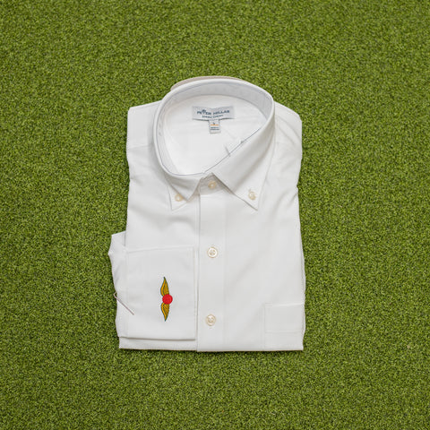 Peter Millar Solid Woven Shirt Members Only